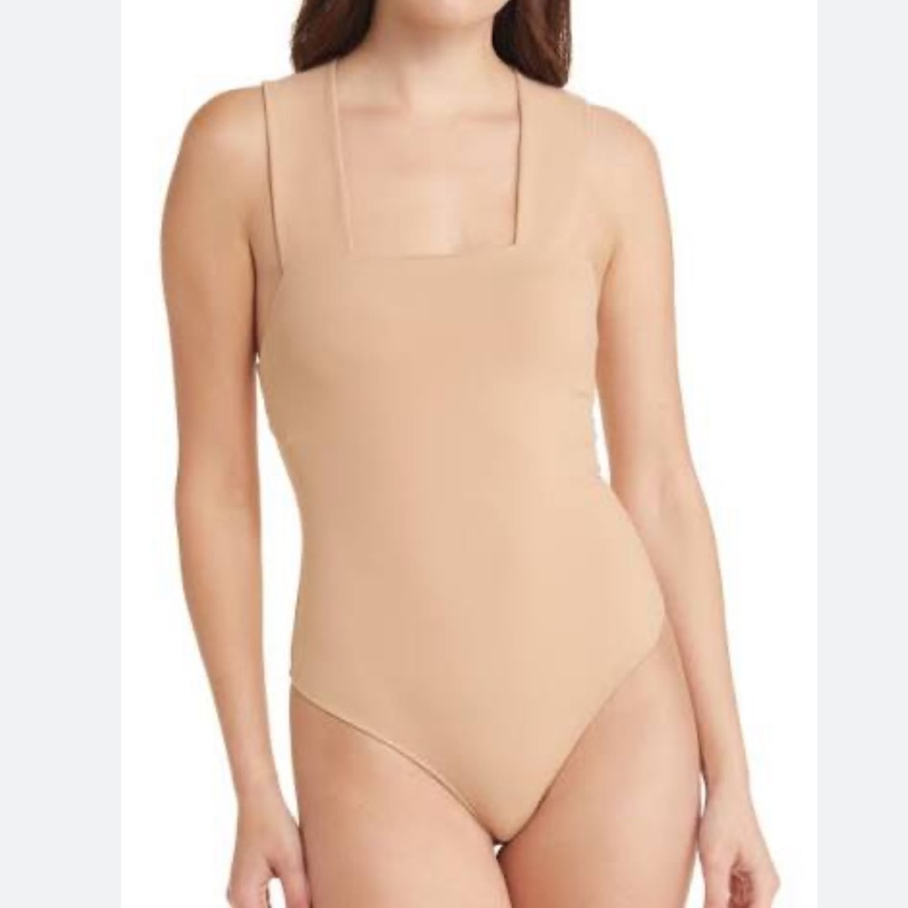 Free People Intimately Free She’s So Sleek Thong Bodysuit NWT